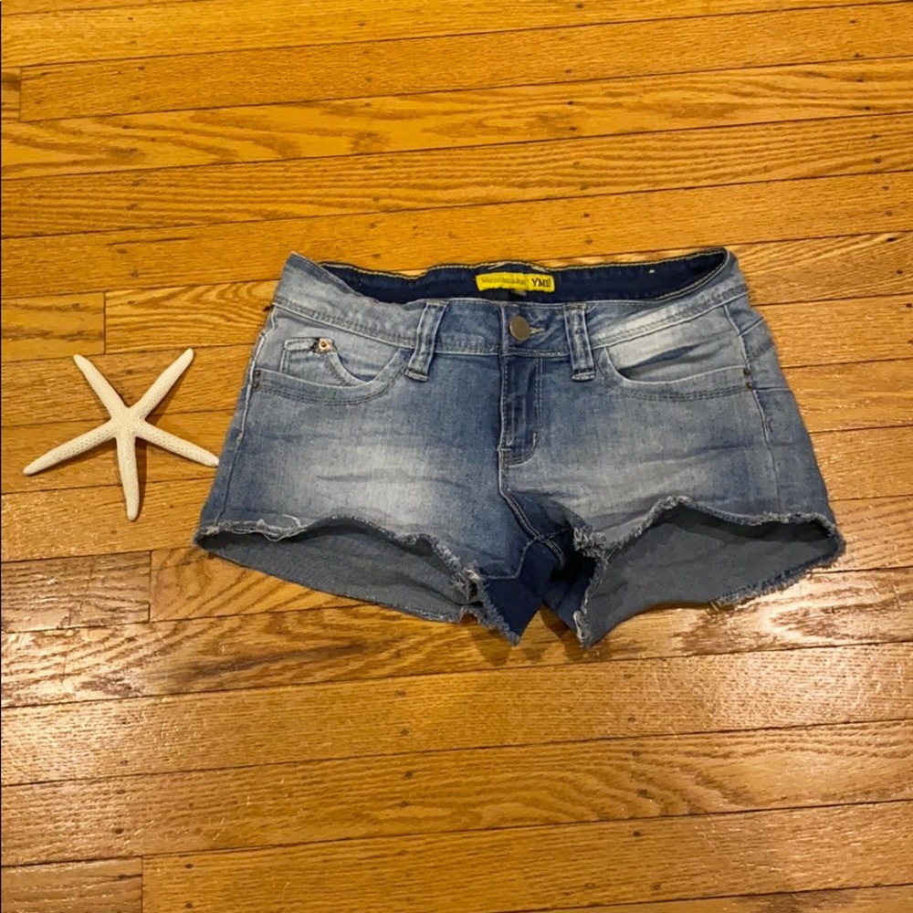 Super short denim shorts